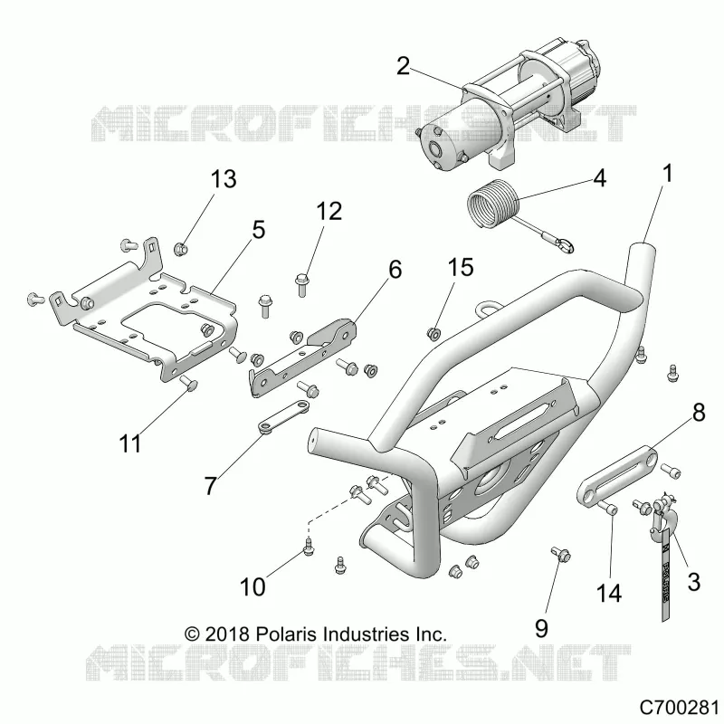 FRONT BUMPER, W/WINCH