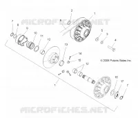 DRIVE TRAIN, SECONDARY CLUTCH