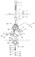 CARBURETOR WIDETRAK GT 0972061 AND EUROPEAN WIDETRAK GT E972061 (4938173817C008)