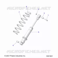 SUSPENSION, REAR SHOCK TRACK