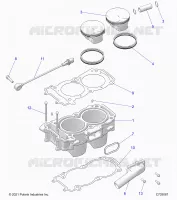 CYLINDER AND PISTON