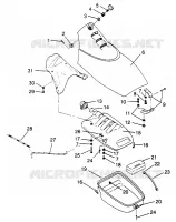 FRONT STORAGE COMPARTMENT SL 700 B964066 AND  INTL. SL 700 I964066 (4935633563A008)