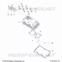 ENGINE, VALVE COVER