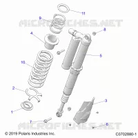 REAR SUSPENSION SHOCK MOUNTING