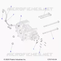 DRIVE TRAIN, GEARCASE, REAR, MOUNTING