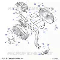 DRIVE TRAIN, CLUTCH COVER AND DUCTING