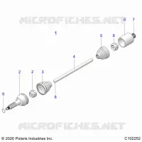 DRIVE TRAIN, REAR DRIVE SHAFT