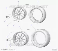 WHEELS, FRONT AND REAR