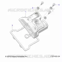 ENGINE, VALVE COVER