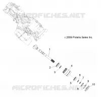 DRIVE TRAIN, MAIN GEARCASE OUTPUT SHAFT