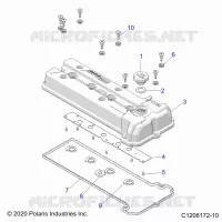 ENGINE, VALVE COVER
