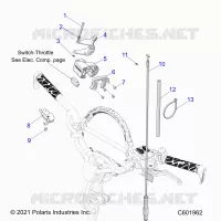 ENGINE, THROTTLE CONTROL ASM.