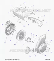 ENGINE, BLOWER HOUSING AND RECOIL STARTER