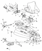 HOOD ASSEMBLY RXL 0940768 AND RXL TOURING 0940869 (4925062506007A)