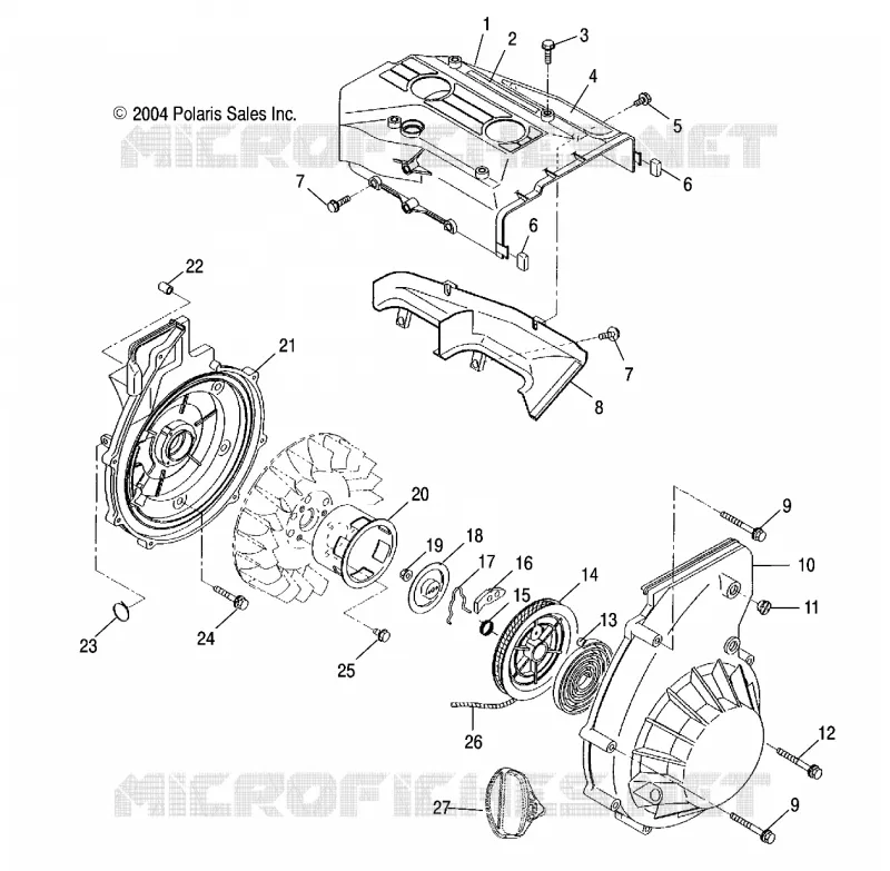 BLOWER HOUSING    RECOIL STARTER