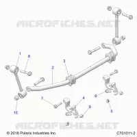 SUSPENSION, FRONT STABILIZER BAR- G21G4D99AW/BW (C701011-2)