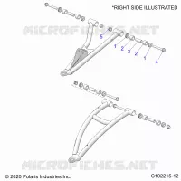 FRONT SUSPENSION A-ARM, MOUNTING