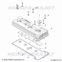 ENGINE, VALVE COVER