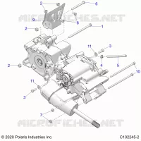 DRIVE TRAIN, MAIN GEARCASE MOUNTING