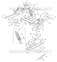 FRONT SUSPENSION AND SKI