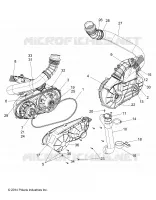 DRIVE TRAIN, CLUTCH OVER AND DUCTING