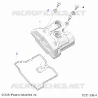 ENGINE, VALVE COVER