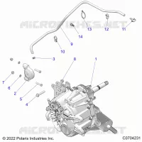 DRIVE TRAIN, MAIN GEARCASE MOUNTING
