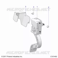 THROTTLE PEDAL AND MOUNT