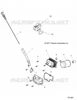 ENGINE, DIPSTICK, CAP AND OIL FILTER