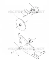 RIGHT HAND GEARCASE   BRAKE MOUNTING   1988 2X4 UPDATE