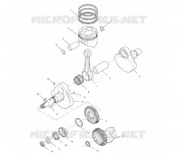 CRANKSHAFT AND PISTON
