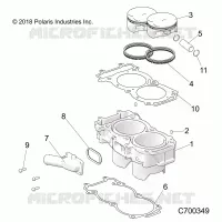 CYLINDER AND PISTON