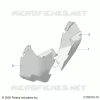 BODY, FRONT MUD GUARDS