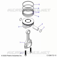 ENGINE, PISTON & ROD