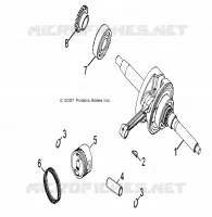 ENGINE, CRANKSHAFT AND PISTON