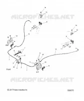 CHASSIS, HOOD HINGE CABLE ASM.