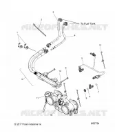 FUEL SYSTEM, RAIL, LINES AND THROTTLE BODY