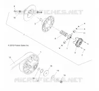 DRIVE TRAIN, SECONDARY CLUTCH