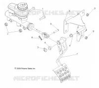 BRAKES, PEDAL AND MASTER CYLINDER MOUNTING