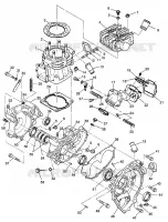 CRANKCASE AND CYLINDER BIG BOSS 6X6 400L W97AE38A (4940814081D007)