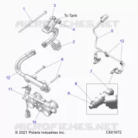 FUEL SYSTEM, RAIL, LINES AND THROTTLE BODY