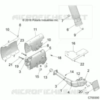 ENGINE, EXHAUST SYSTEM