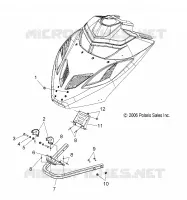 HOOD MOUNTING AND FRONT BUMPER