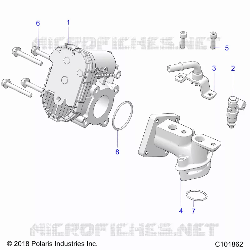 THROTTLE BODY AND FUEL RAIL