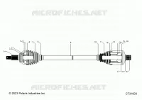 DRIVE TRAIN, REAR HALF SHAFT