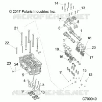 ENGINE, CYLINDER HEAD AND VALVES