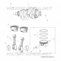 ENGINE, CRANKSHAFT AND PISTON