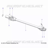 DRIVE TRAIN, FRONT PROP SHAFT