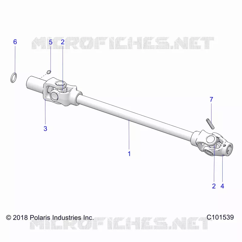 DRIVE TRAIN, FRONT PROP SHAFT