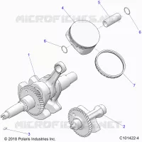 ENGINE, CRANKSHAFT, PISTON AND BALANCE SHAFT
